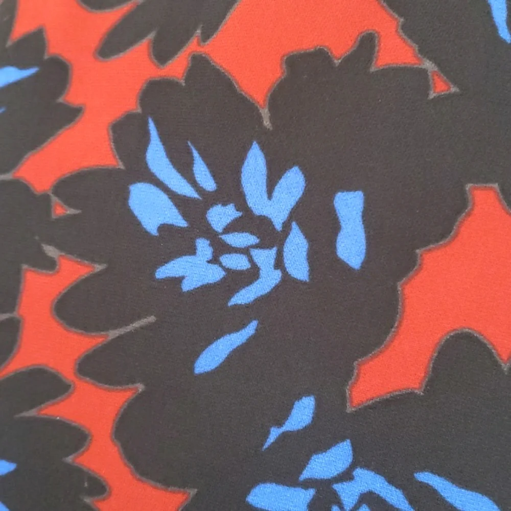 J.Crew Firework Floral Sleeveless Dress Size 4 Red Black Blue Modern Cocktail